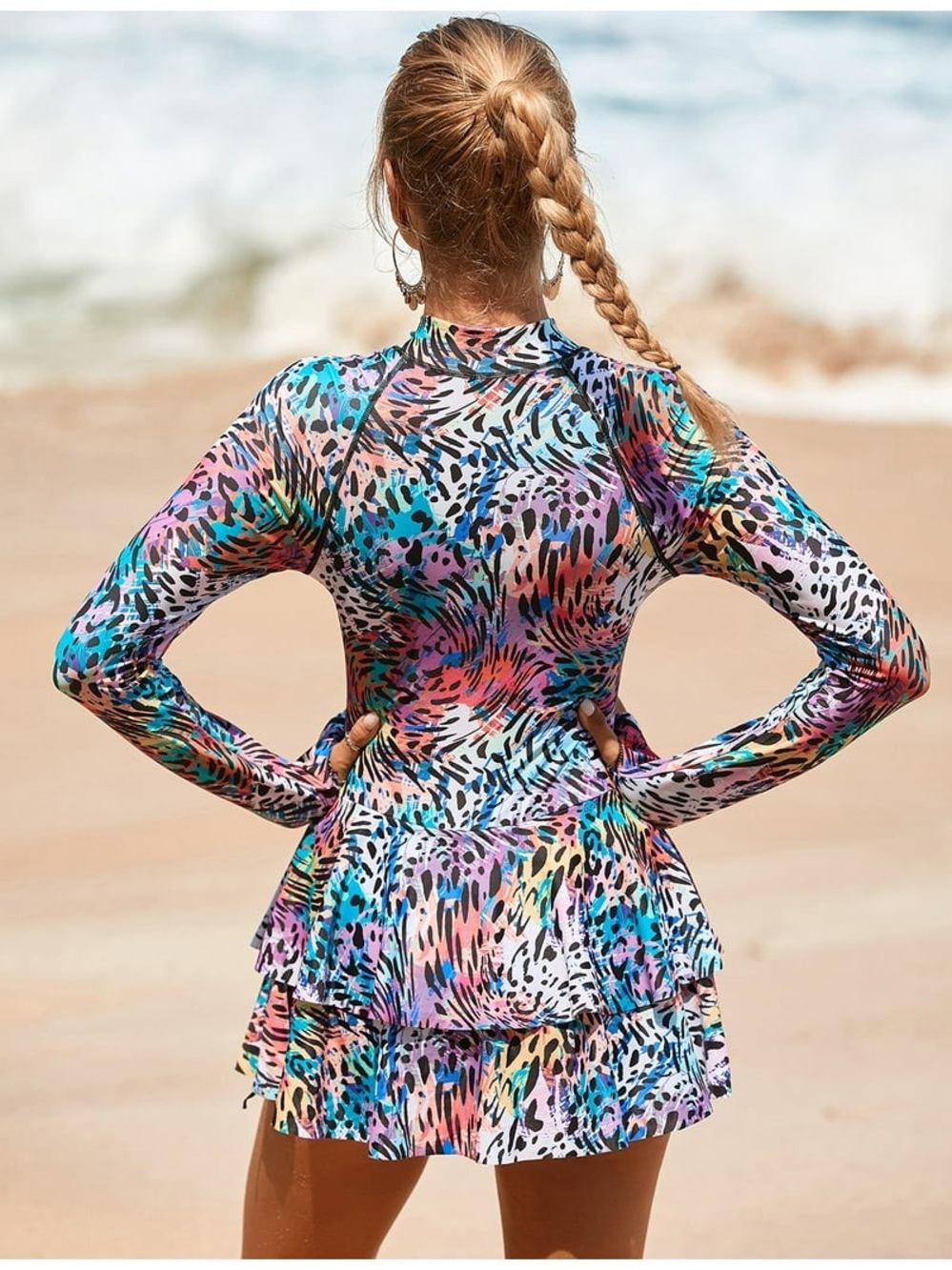 One piece rash swimsuit